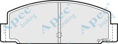 APEC BRAKING pad378 -  Комплект тормозных колодок, дисковый тормоз